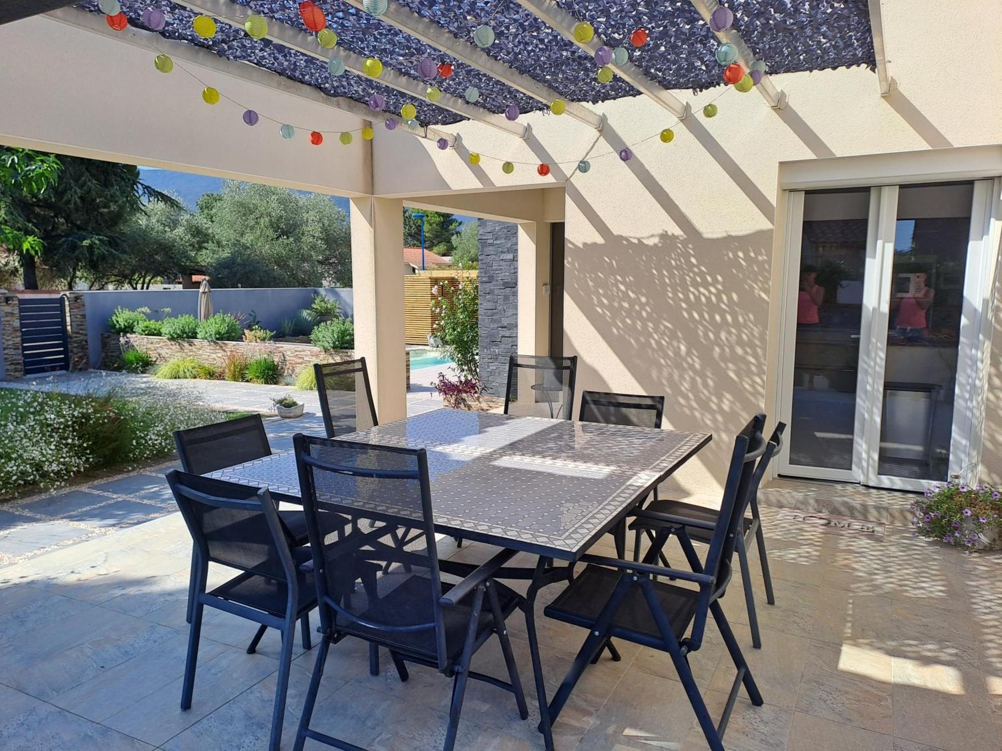 Belle Villa Avec Piscine Vue Montagne A 10 Mn De La Mer A Argeles Bagian luar foto