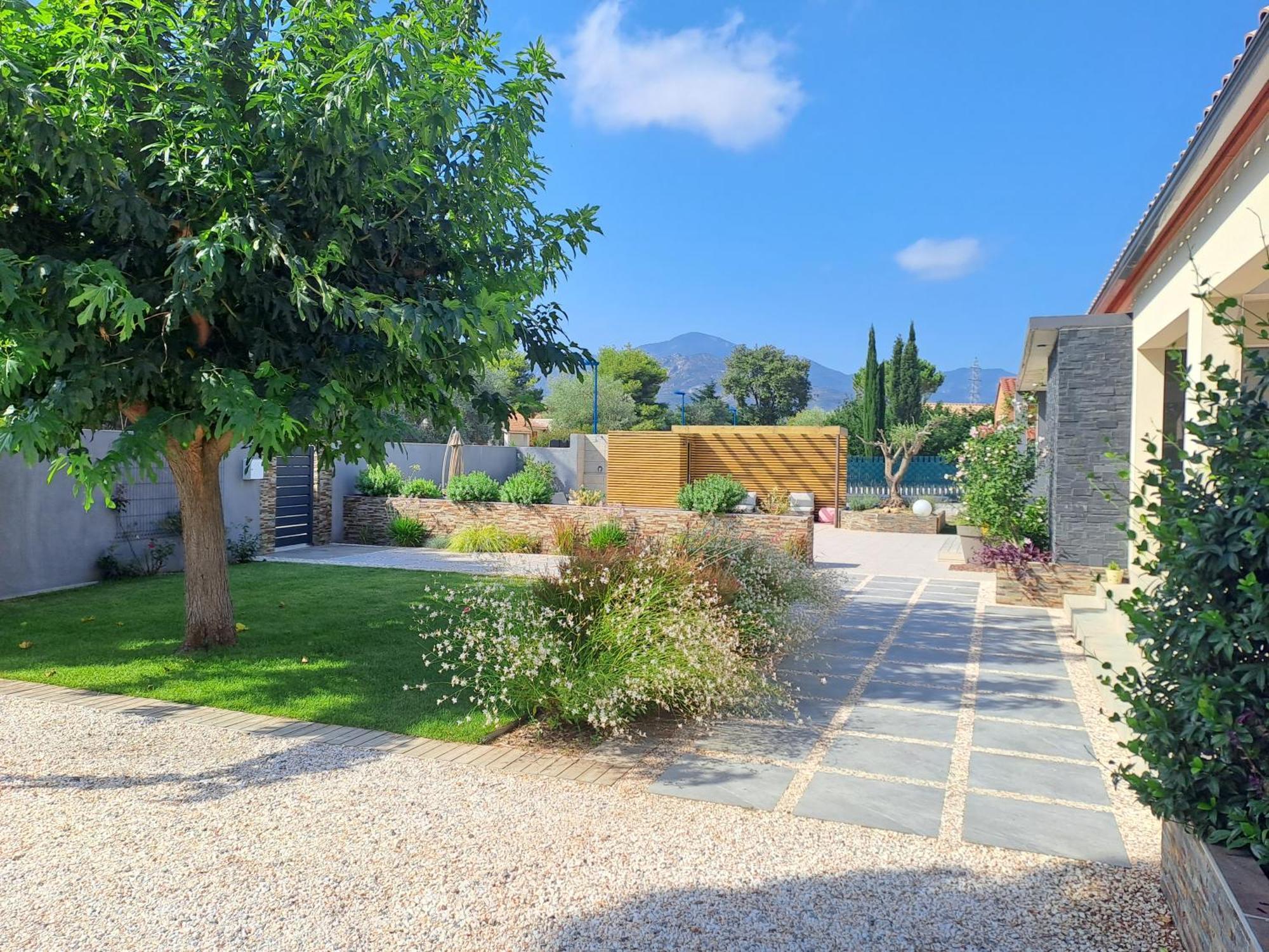 Belle Villa Avec Piscine Vue Montagne A 10 Mn De La Mer A Argeles Bagian luar foto